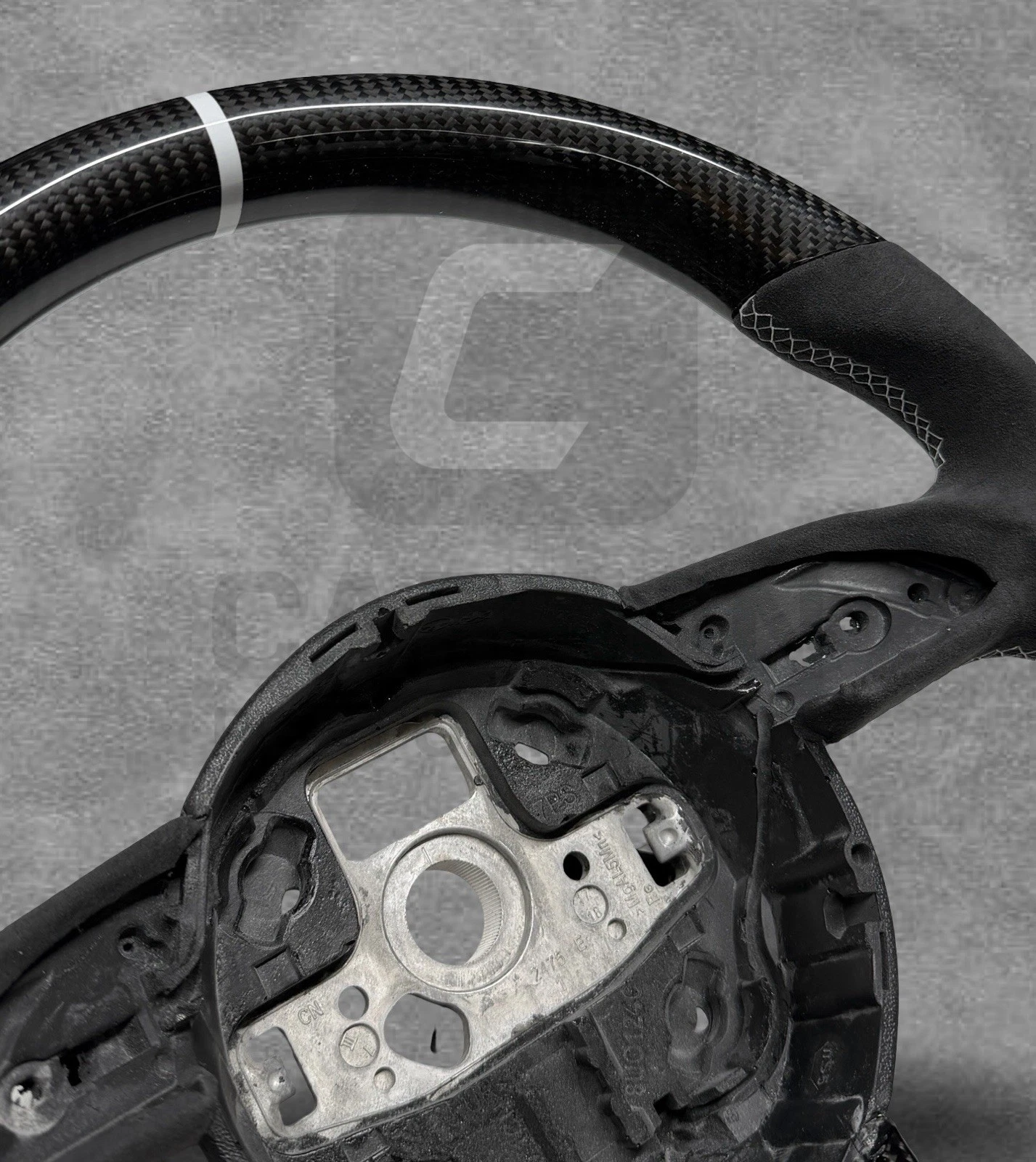 AUDI ALCANTARA CARBON FLAT BOTTOM STEERING WHEEL - Image 4