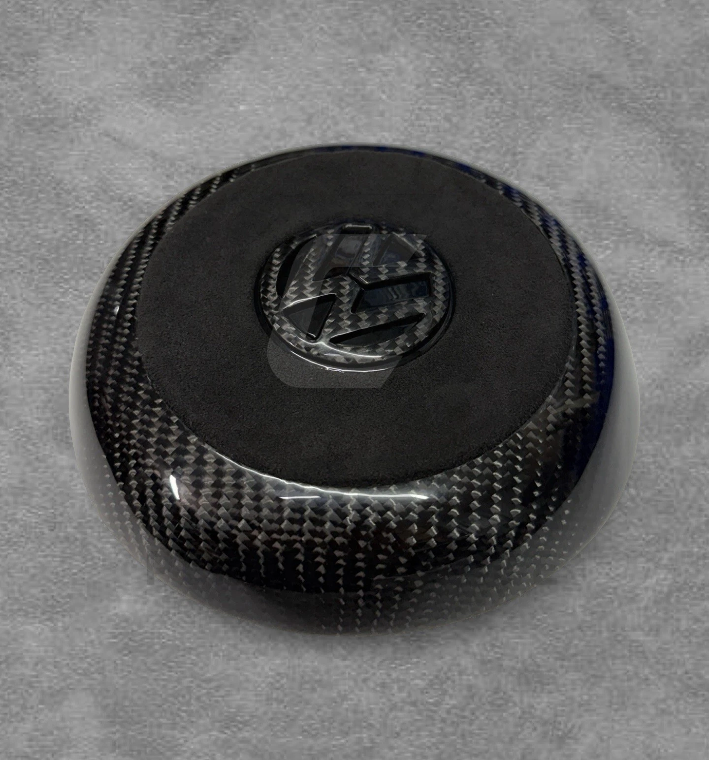 VW Golf Steering Wheel Air COVER Carbon Fibre Alcantara - Image 4