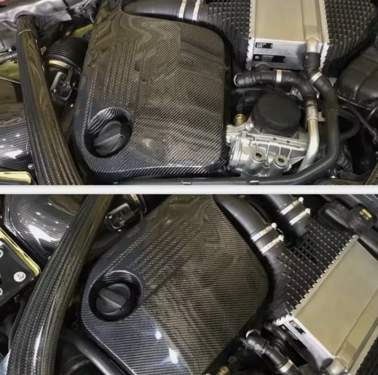 - CARBON FIBRE ENGINE COVER TRIM FOR BMW - Image 4