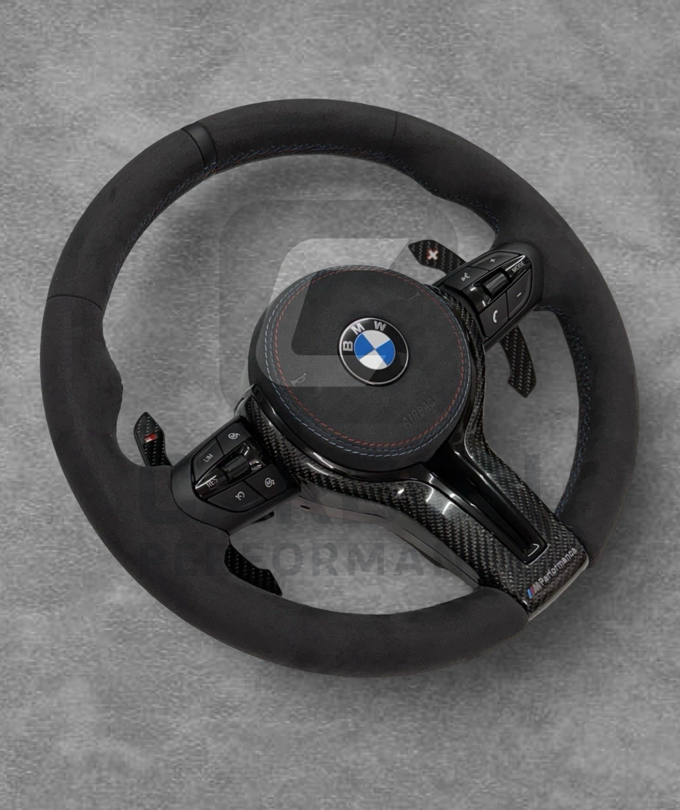 Alcantara Heated M Steering Wheel F Series For BMW - Image 3