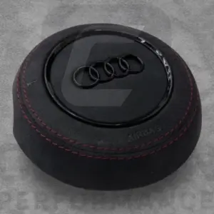 Audi Steering Wheel Air COVER Alcantara/Red