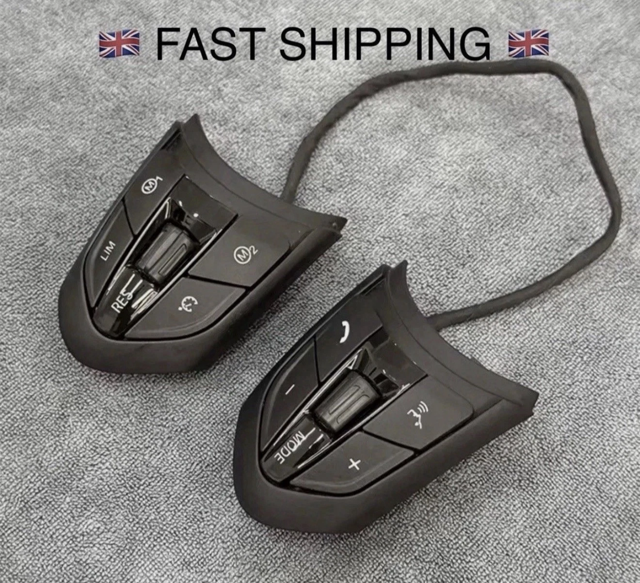 - BMW STEERING WHEEL BUTTONS GLOSS BLACK - Image 2