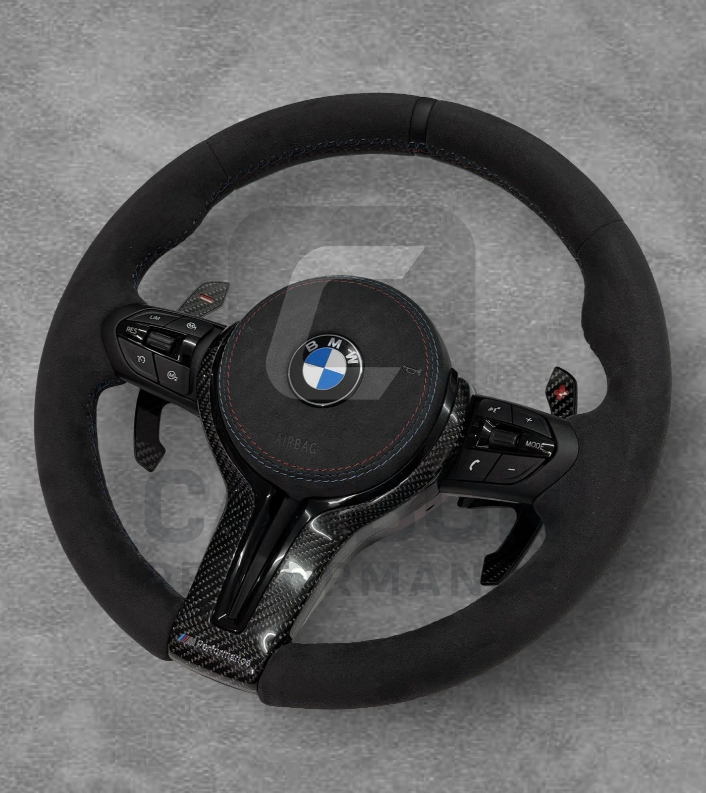 Alcantara Heated M Steering Wheel F Series For BMW - Image 2
