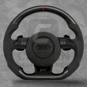 AUDI ALCANTARA CARBON FIBRE RETROFIT KIT STEERING WHEEL