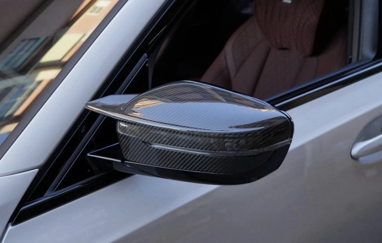 - CARBON FIBRE WING MIRROR COVER CAPS HIGH GLOSS FOR BMW - Image 7