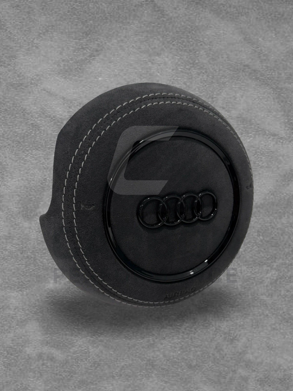 Audi Steering Wheel Air COVER Alcantara/White - Image 4