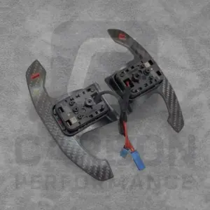 - BMW CARBON STEERING WHEEL PADDLE SHIFTERS RED CUSTOM