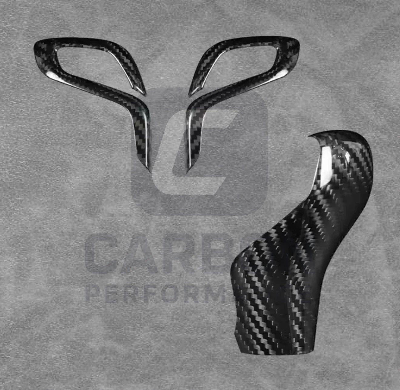 - Carbon Fibre Gear Shift Knob Cover Set for BMW - Image 2