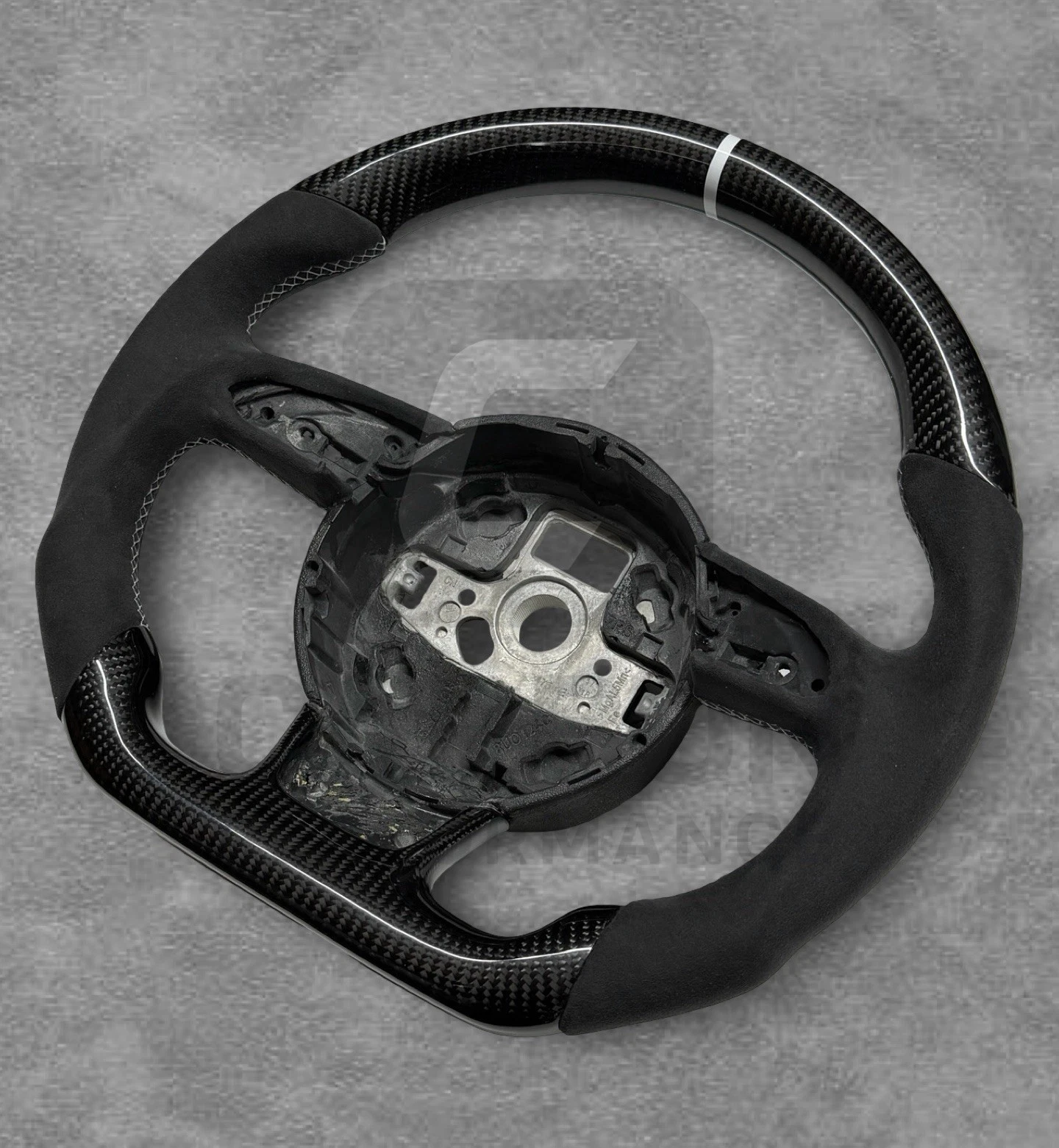 AUDI ALCANTARA CARBON FLAT BOTTOM STEERING WHEEL - Image 3