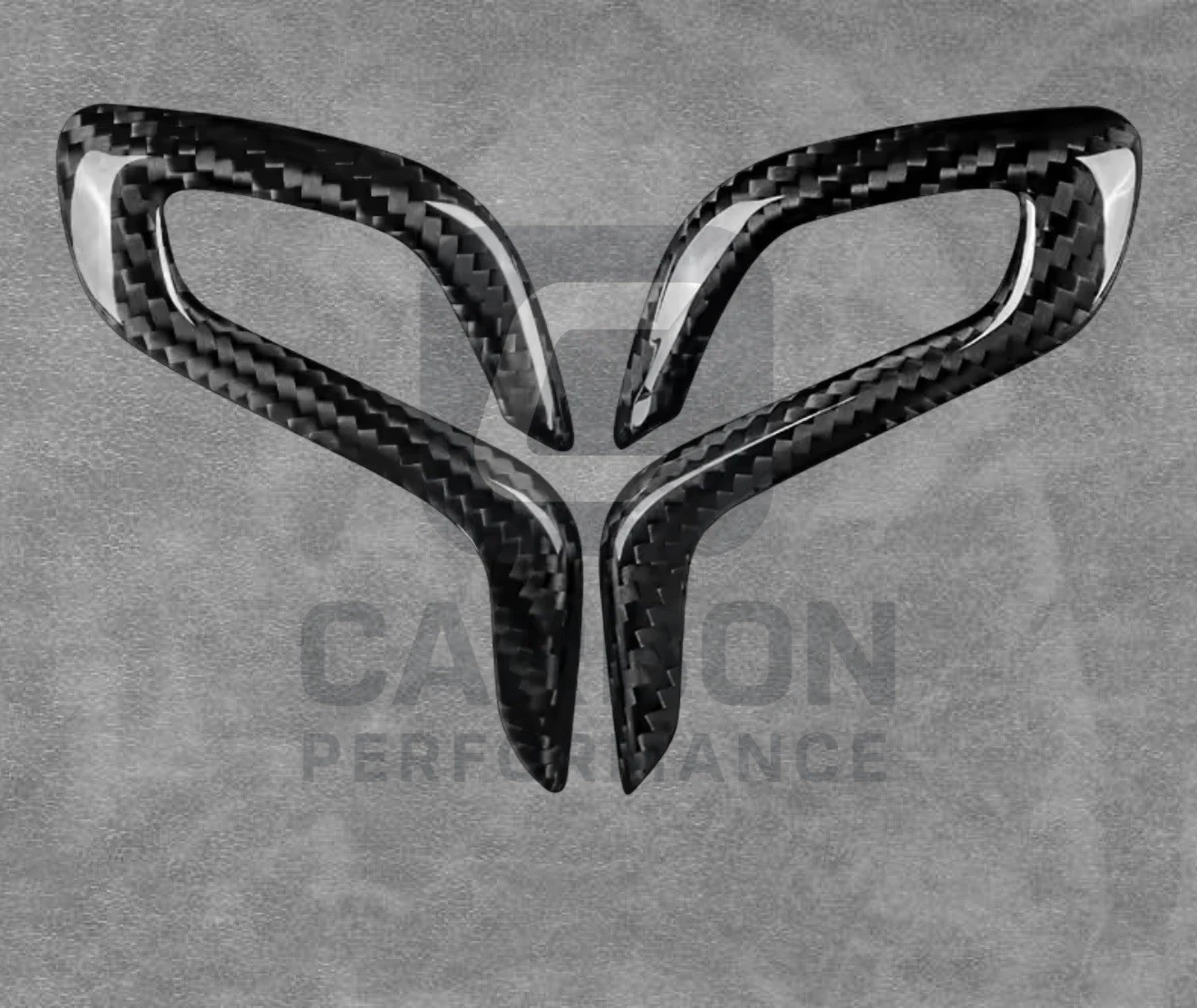 - REAL CARBON FIBRE GEAR KNOB TRIM SIDE COVER FOR BMW SHIFT - Image 2