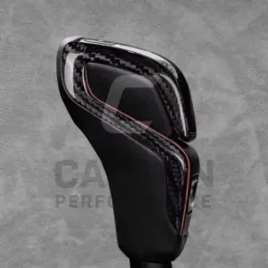 - REAL CARBON FIBRE GEAR KNOB TRIM SIDE COVER FOR BMW SHIFT