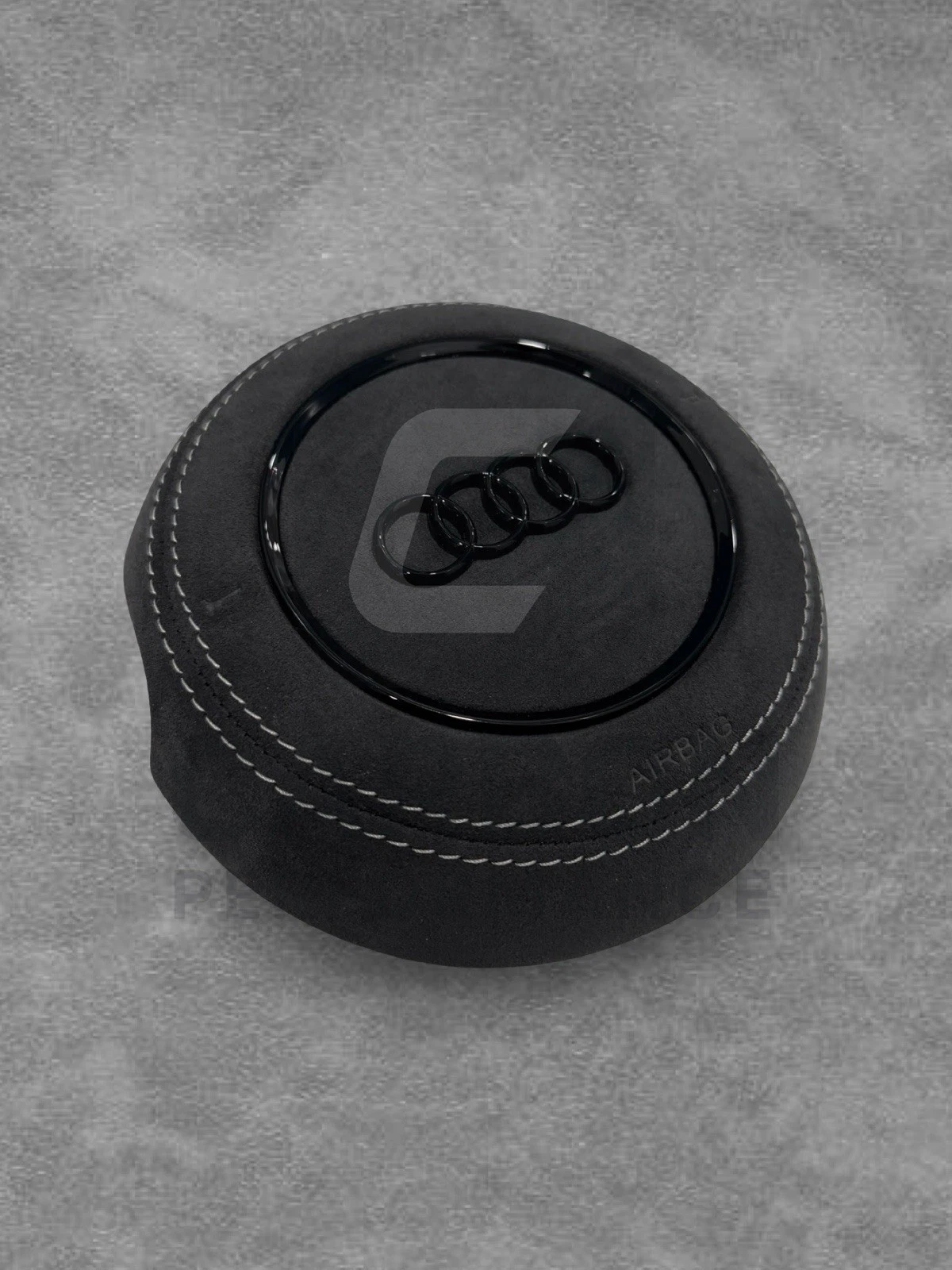 Audi Steering Wheel Air COVER Alcantara/White - Image 3