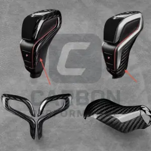 - Carbon Fibre Gear Shift Knob Cover Set for BMW