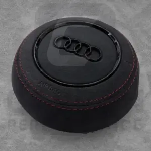 Audi Steering Wheel Air COVER Alcantara/Red