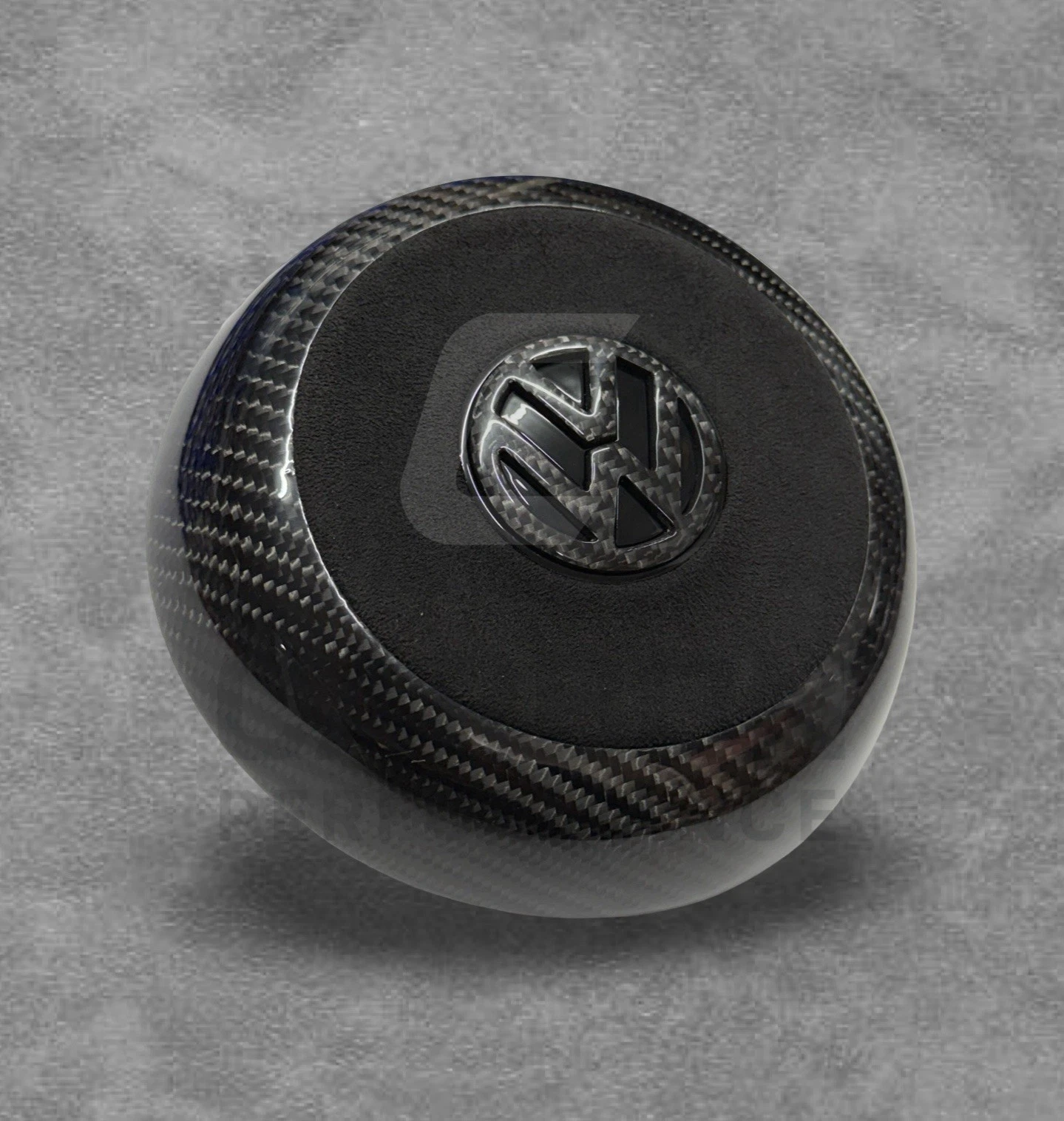 VW Golf Steering Wheel Air COVER Carbon Fibre Alcantara - Image 2