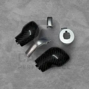 - GENUINE CARBON FIBRE GEAR SHIFT KNOB COVER DSG Seat