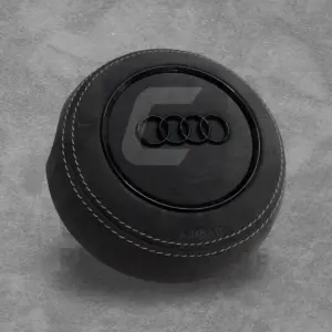 Audi Steering Wheel Air COVER Alcantara/White