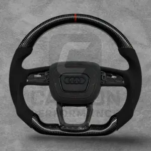 Audi Carbon Fibre Steering Wheel Alcantara/Red