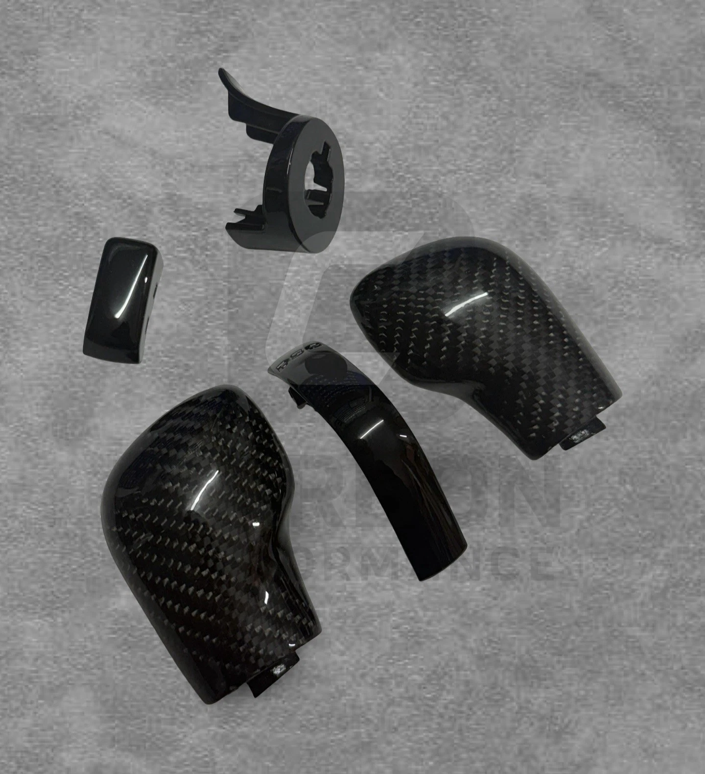 - GENUINE CARBON FIBRE GEAR SHIFT KNOB COVER DSG
