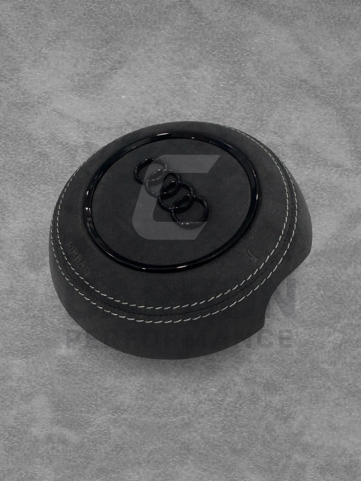 Audi Steering Wheel Air COVER Alcantara/White
