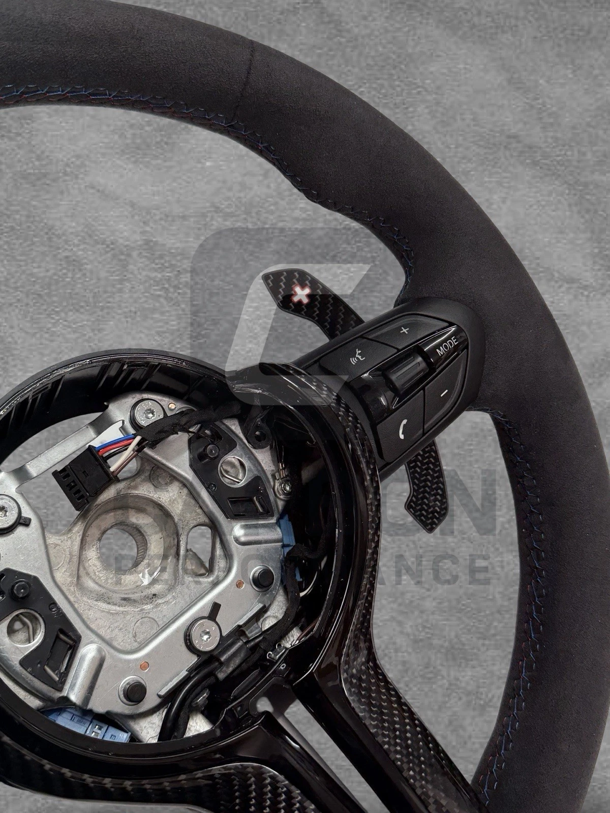 Alcantara Heated M Steering Wheel F Series For BMW - Image 8