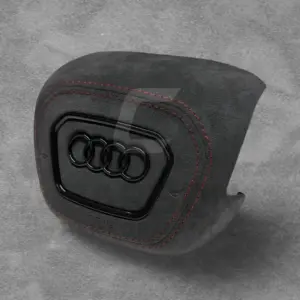 Audi Steering Wheel Air COVER Alcantara/Red