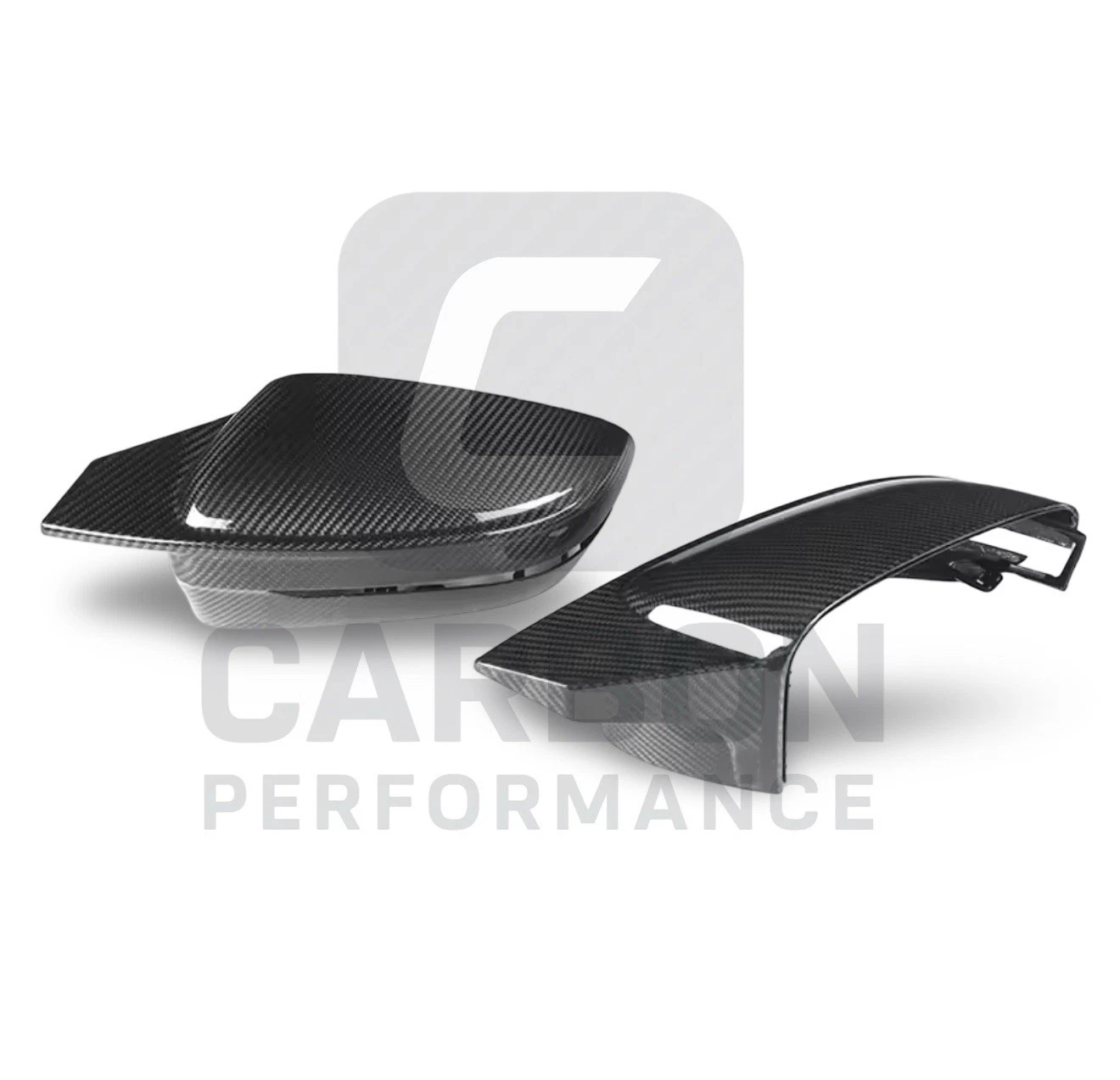 - CARBON FIBRE WING MIRROR COVER CAPS HIGH GLOSS FOR BMW