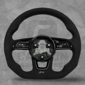 Audi Alcantara Steering Wheel 8V White Stitch