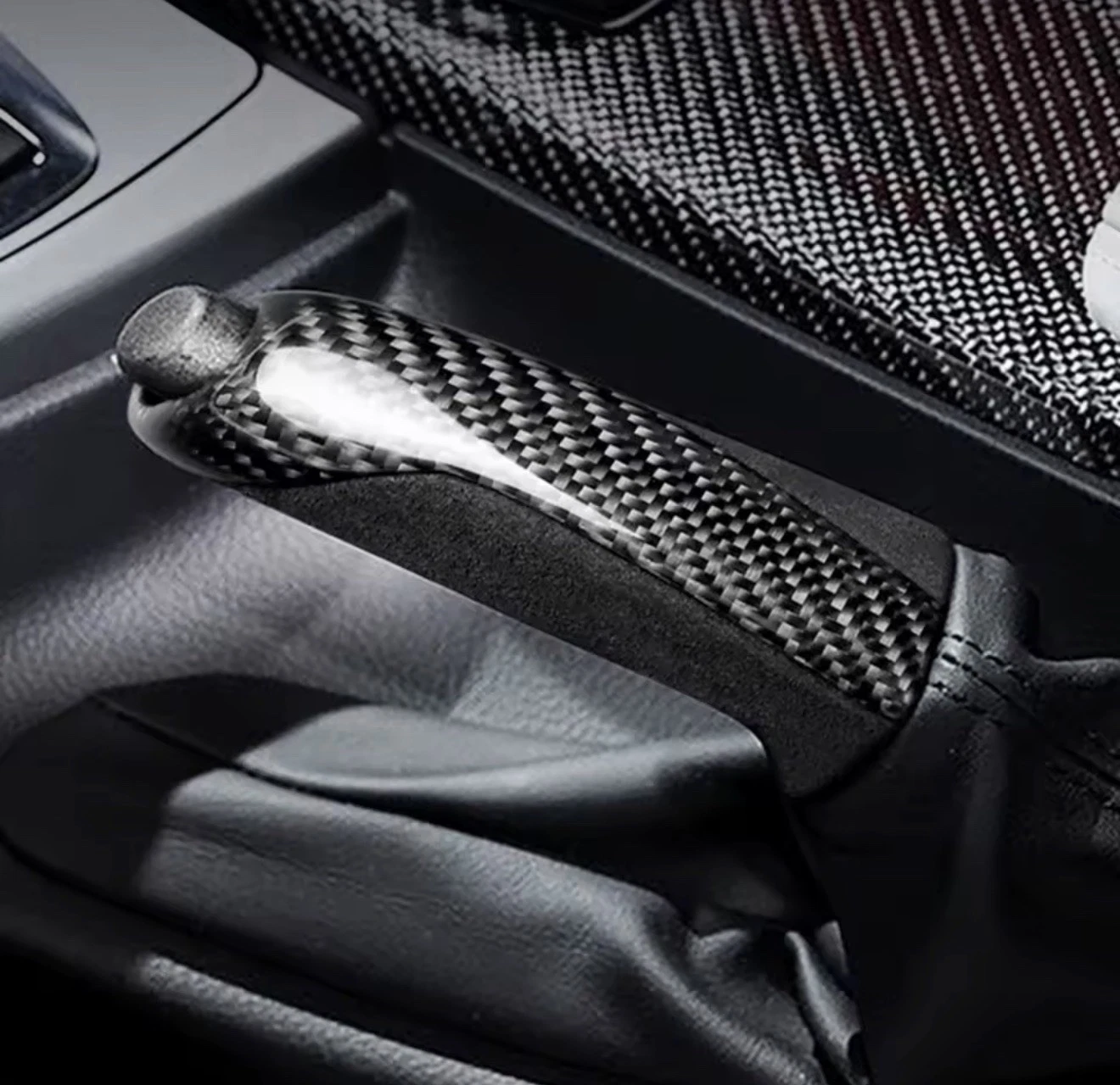 - GENUINE CARBON FIBRE HANDBRAKE COVER BMW - Image 2