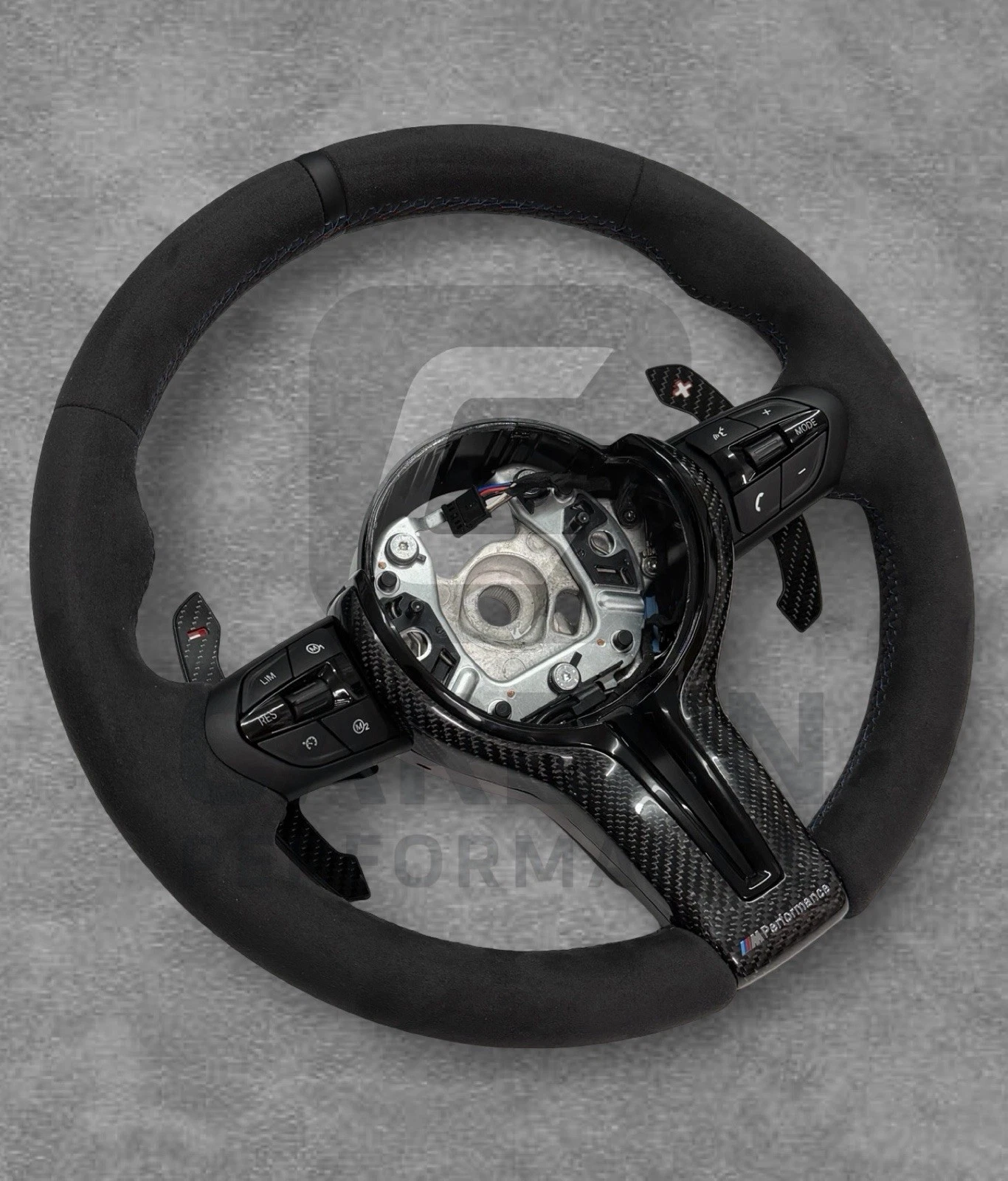 Alcantara Heated M Steering Wheel F Series For BMW - Image 6