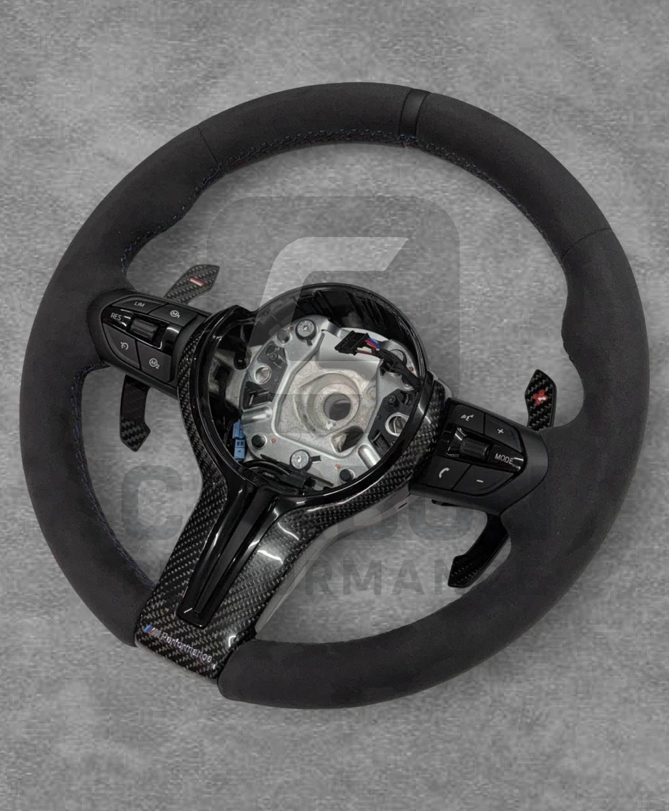 Alcantara Heated M Steering Wheel F Series For BMW - Image 5