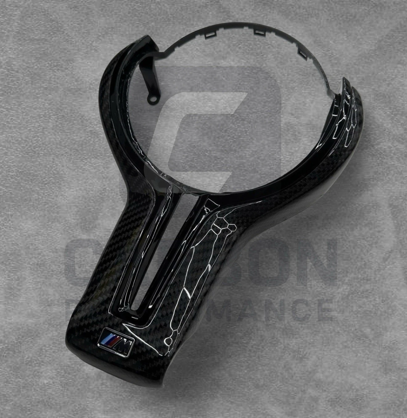 - BMW CARBON FIBRE STEERING WHEEL TRIM - Image 4