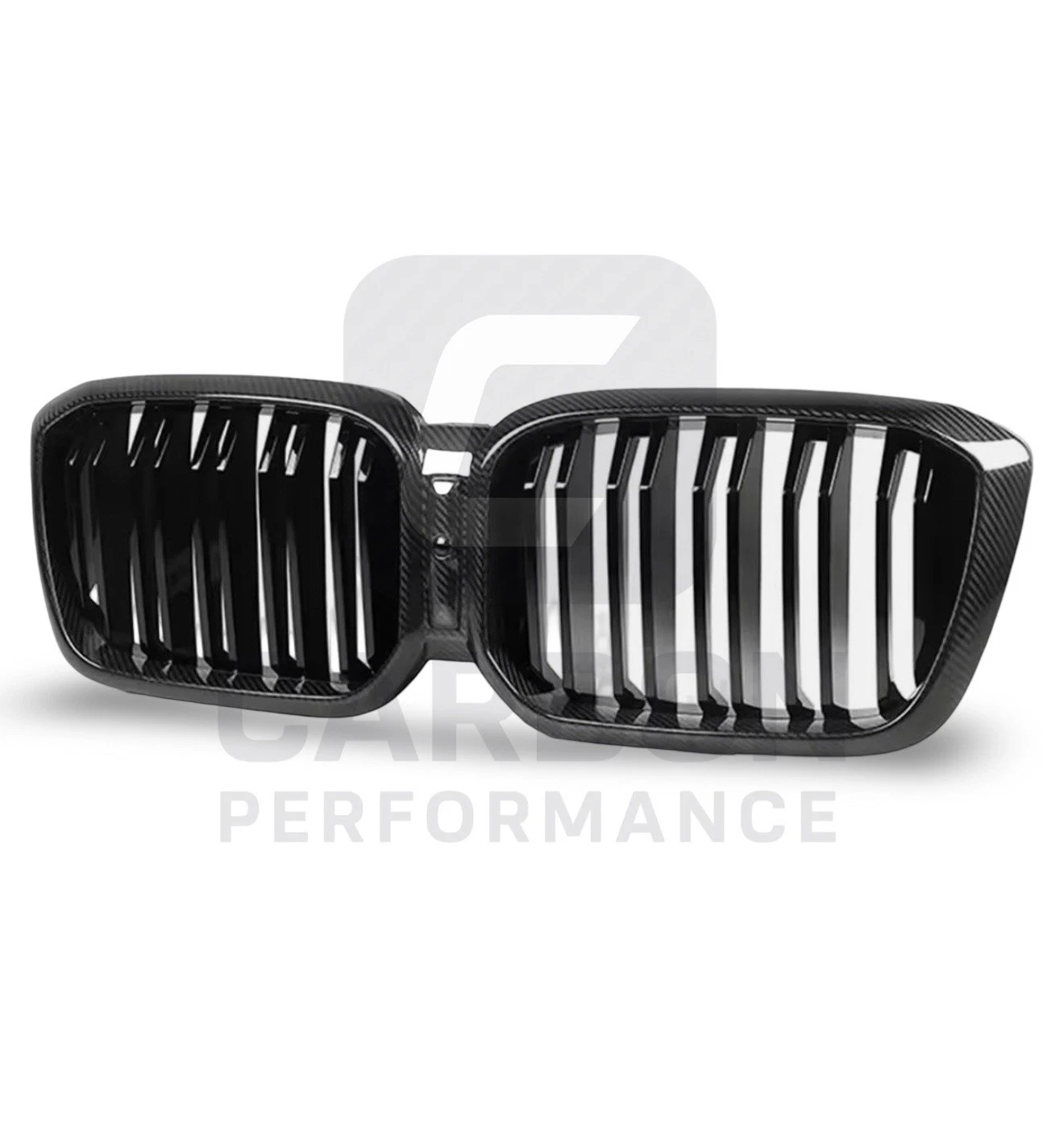 - REAL CARBON FIBRE FRONT KIDNEY GRILLS VENT TRIM FOR BMW - Image 4