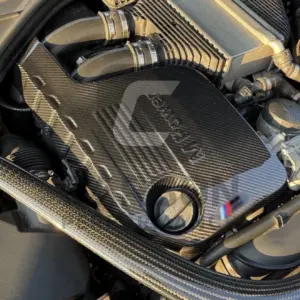 - CARBON FIBRE ENGINE COVER TRIM FOR BMW