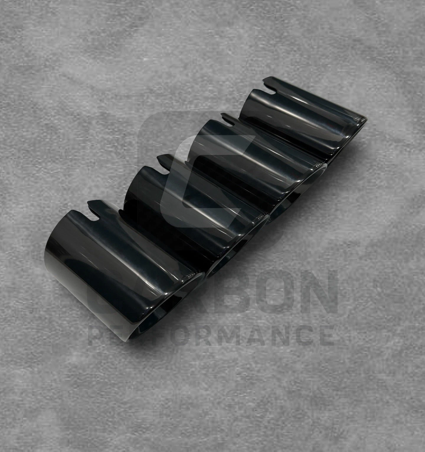 - Gloss Black Exhaust Tips 4” Set For BMW Slanted OEM+ Look - Image 7