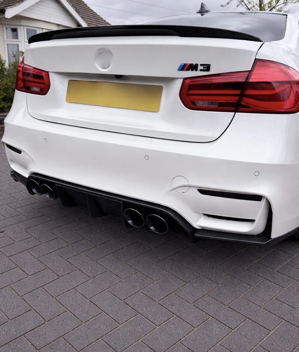 - Gloss Black Exhaust Tips 4” Set For BMW Slanted OEM+ Look - Image 4