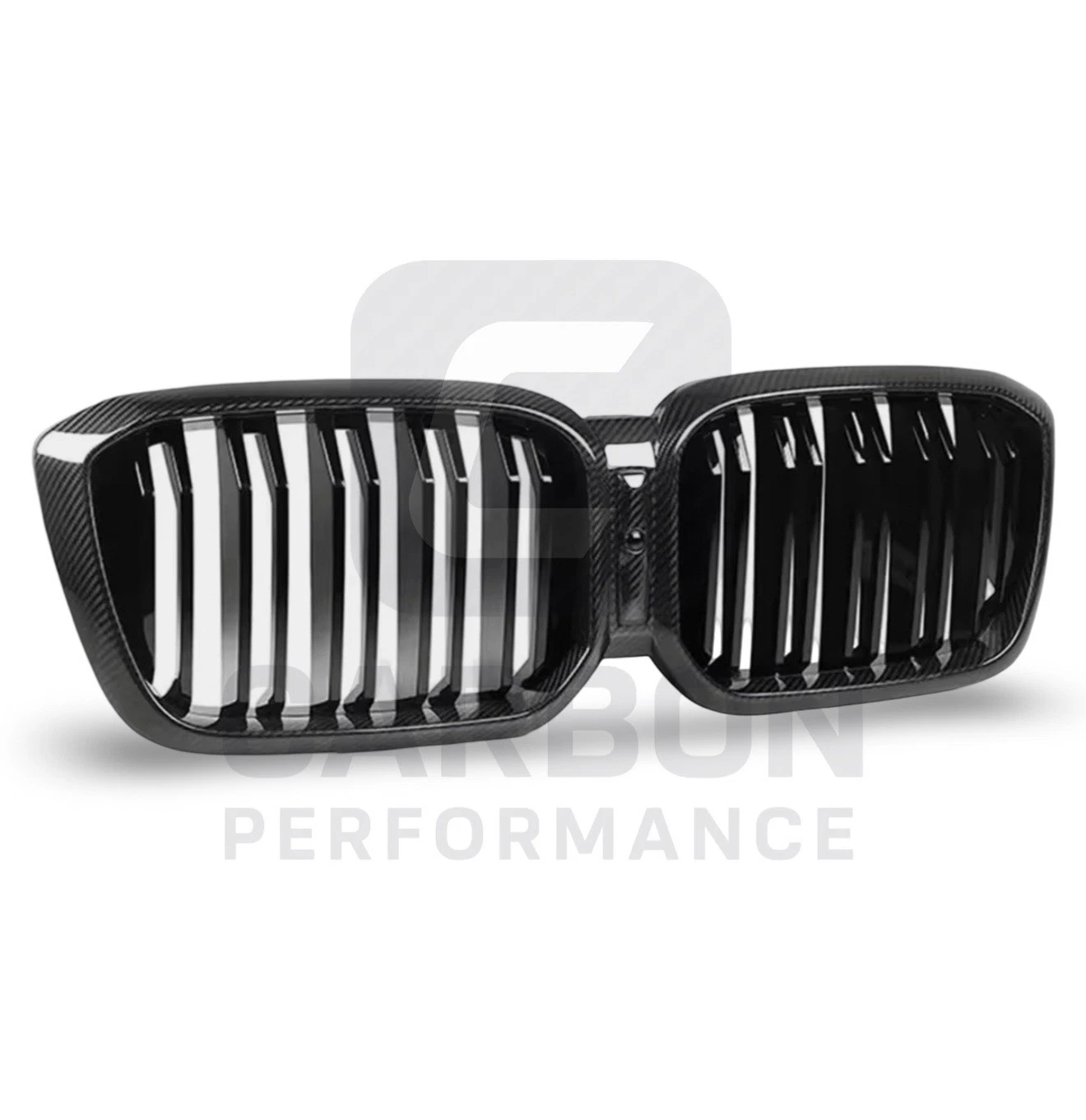 - REAL CARBON FIBRE FRONT KIDNEY GRILLS VENT TRIM FOR BMW - Image 3