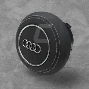 Audi Steering Wheel Air COVER Leather/White