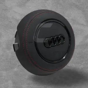 Audi Steering Wheel Air COVER Leather/Red