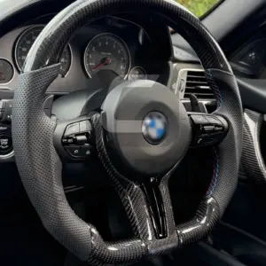 REAL CARBON FIBRE STEERING WHEEL FOR BMW