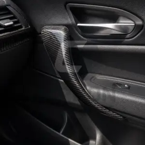- Real Carbon Fibre Door Handles Pull Cover For BMW 1 2 Series