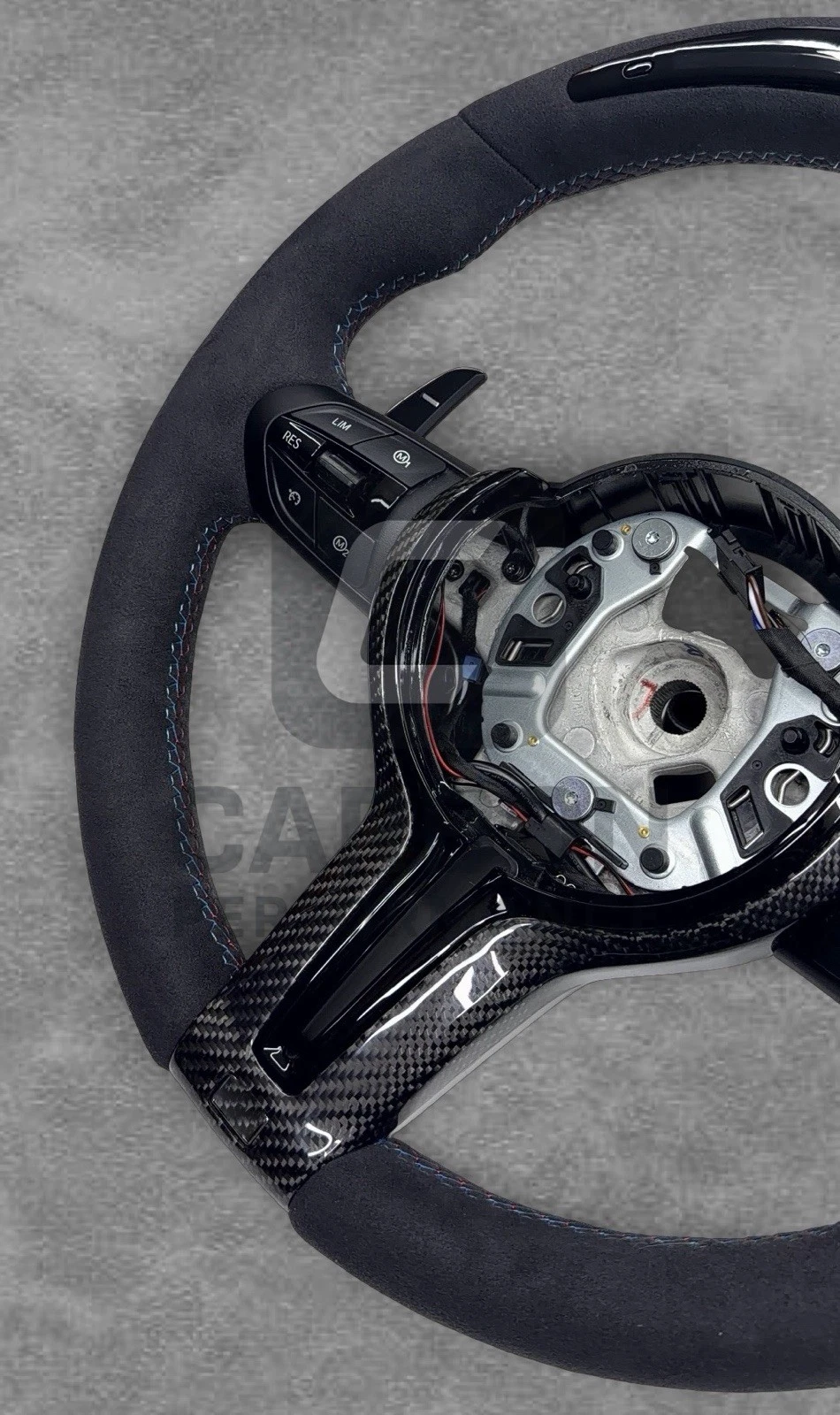Alcantara M Steering Wheel F Series For BMW - Image 5