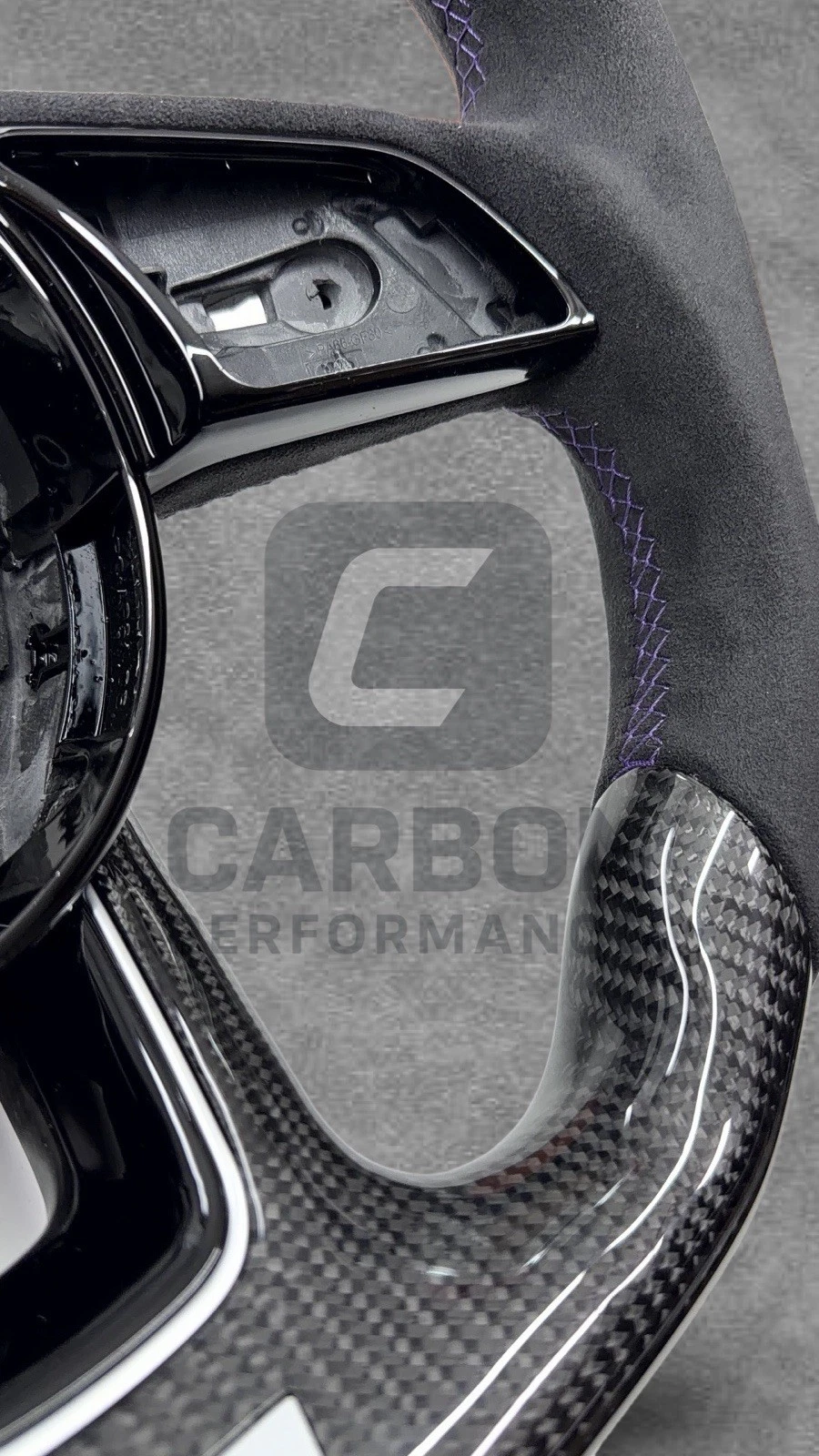 Audi Carbon fibre Alcantara Steering Wheel 8V 2016-2020 - Image 7