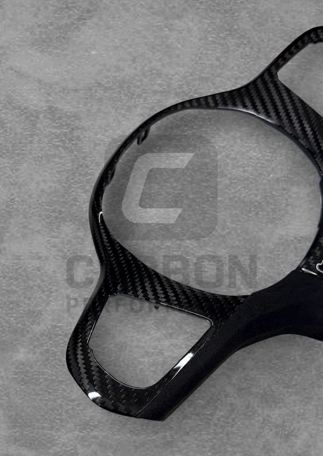 CARBON FIBRE ALCANTARA STEERING WHEEL TRIM FOR BMW - Image 6
