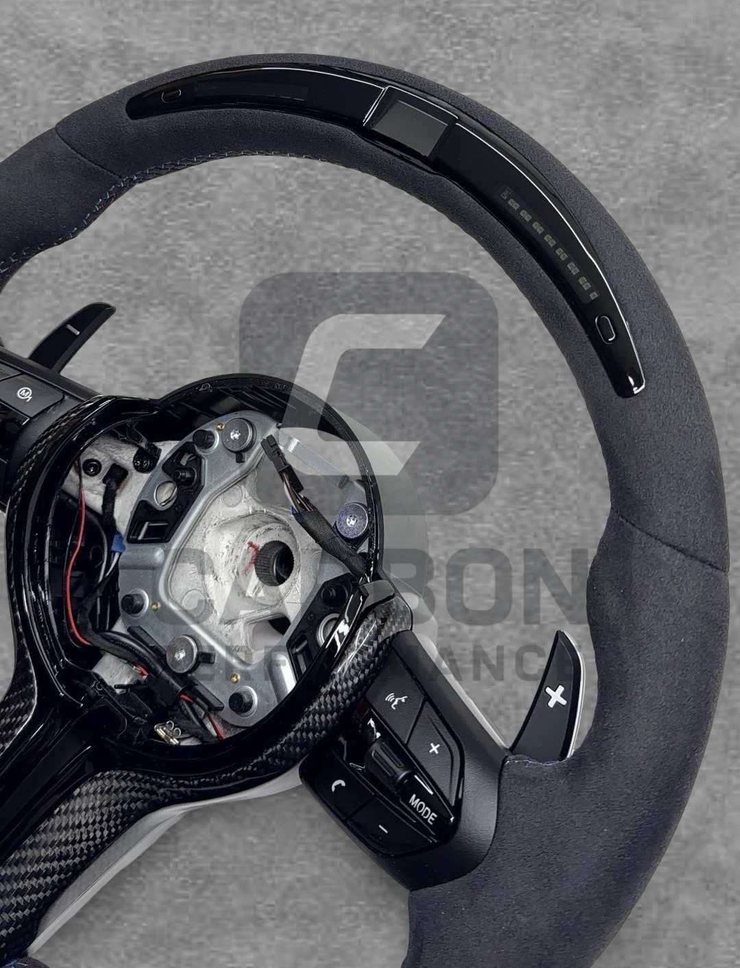 Alcantara M Steering Wheel F Series For BMW - Image 4