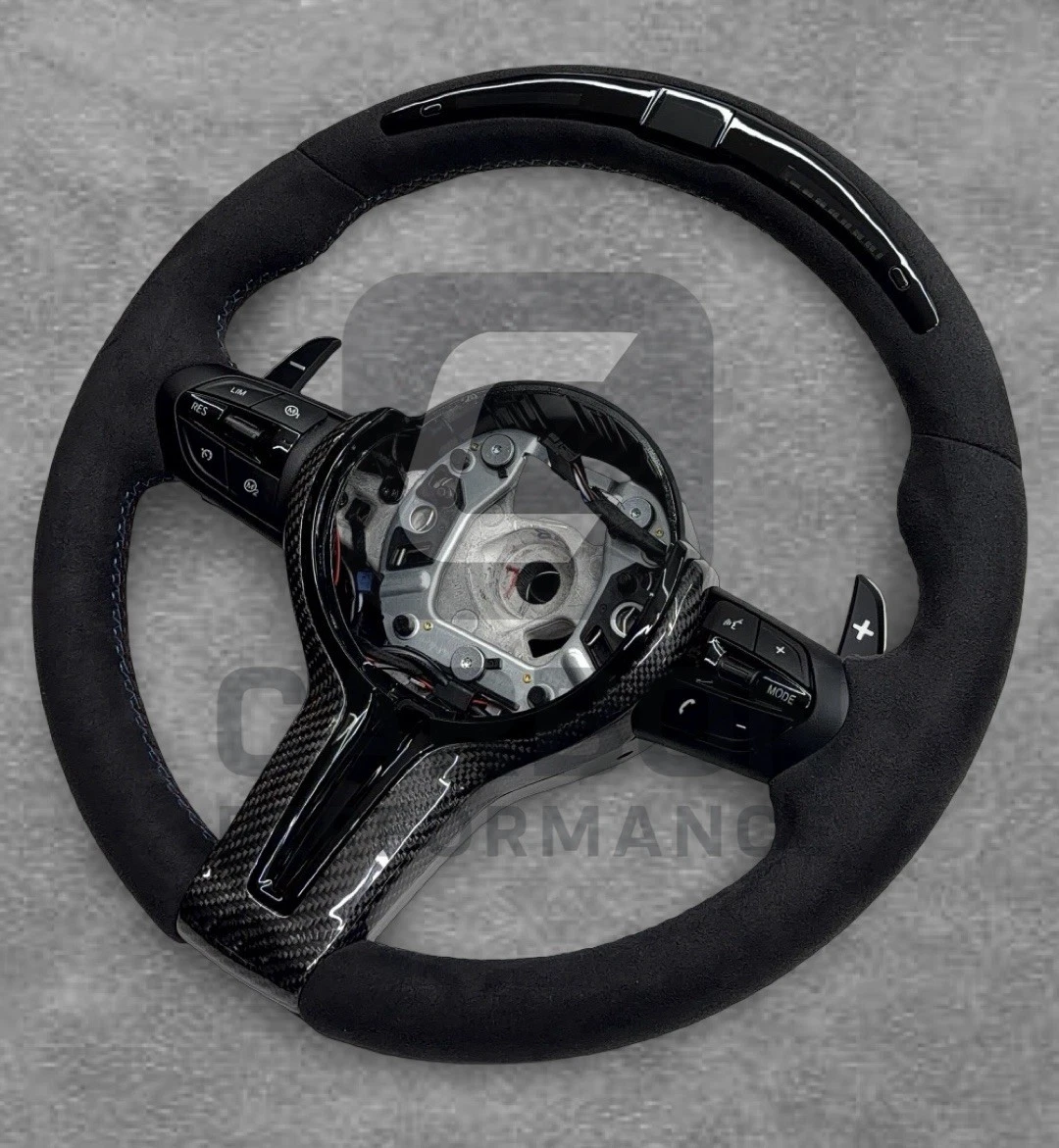 Alcantara M Steering Wheel F Series For BMW - Image 2