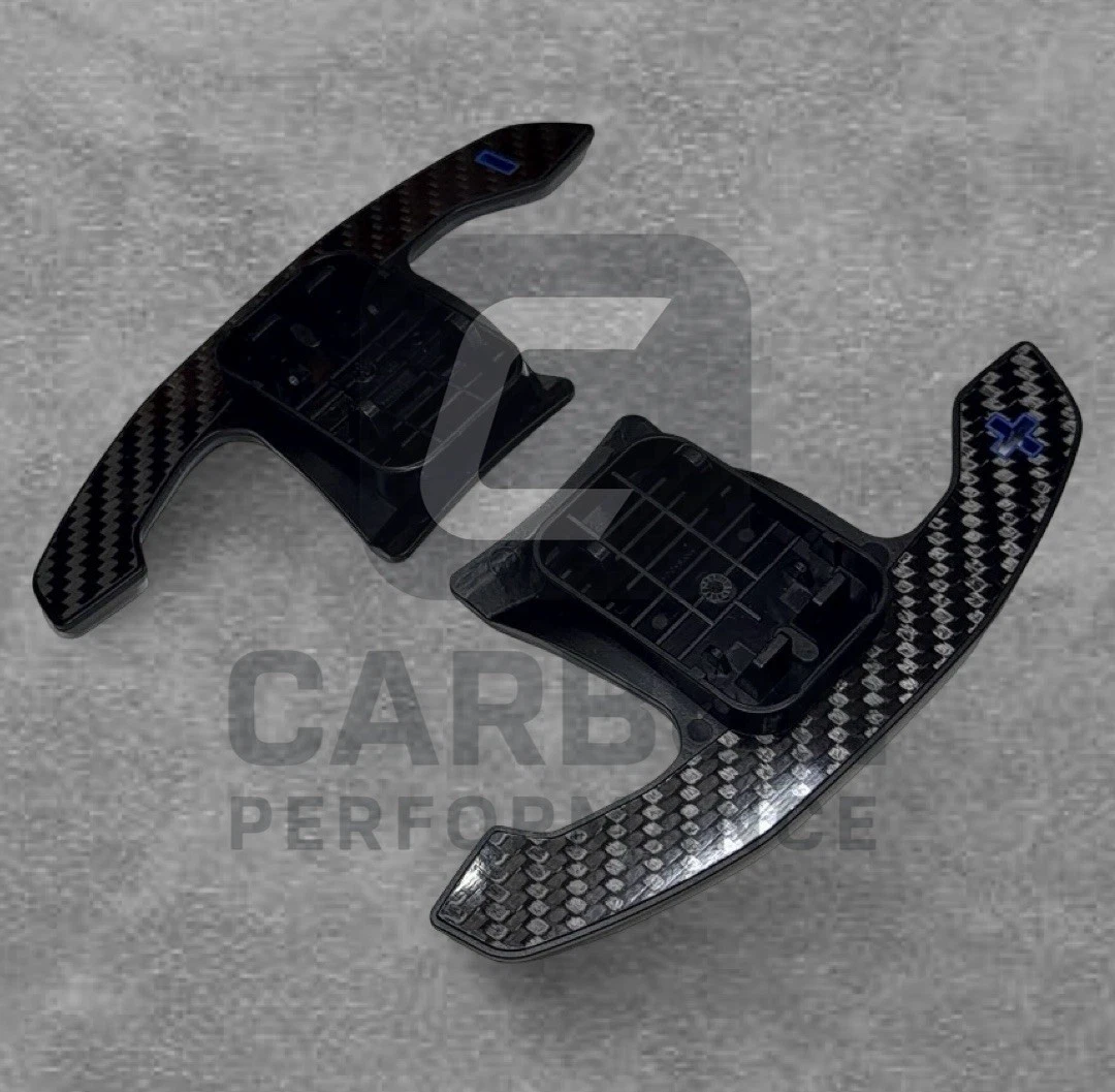 FITS BMW CARBON FIBRE STEERING WHEEL PADDLE SHIFTERS - Image 3