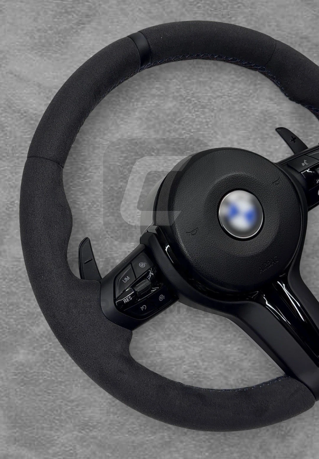 Alcantara M Steering Wheel F Series For BMW - Image 4