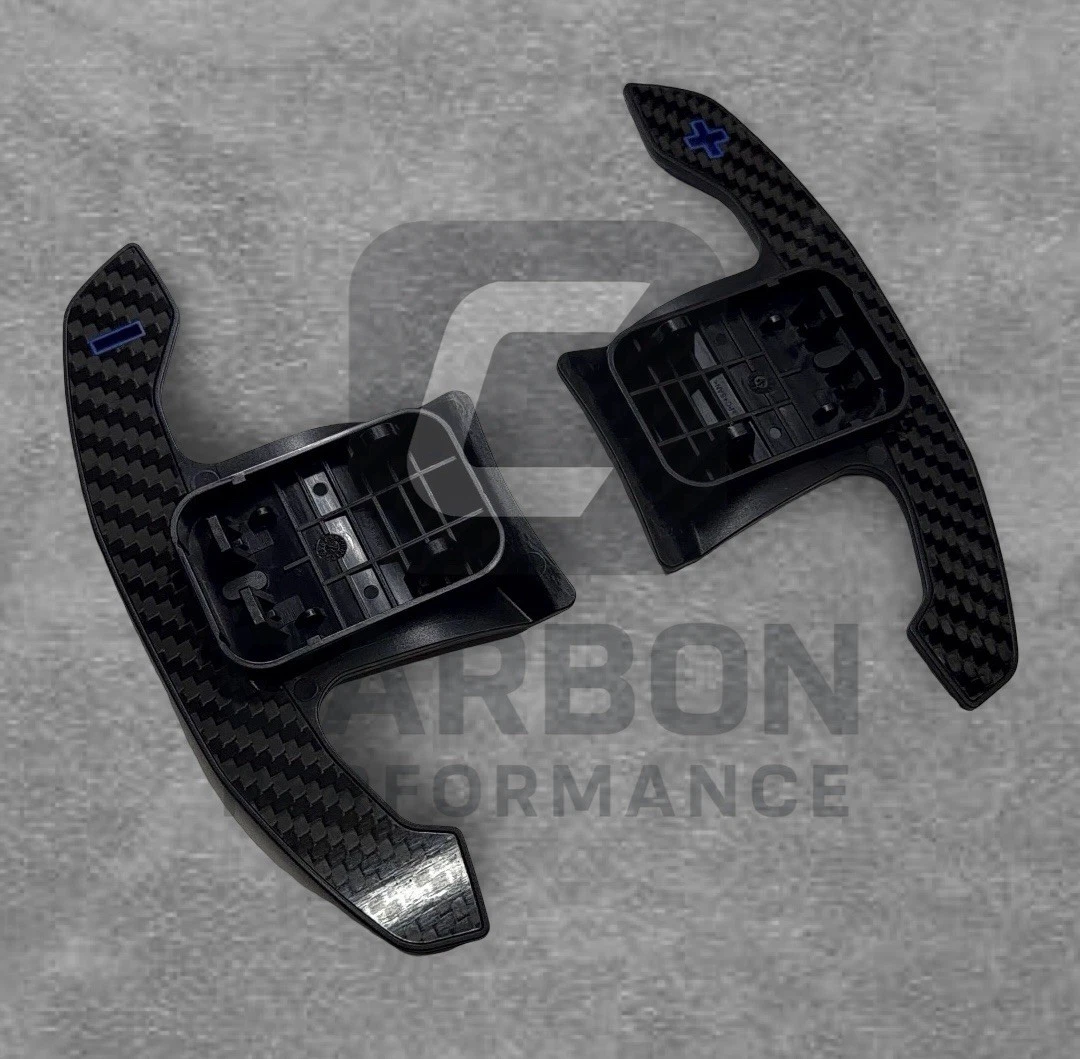 FITS BMW CARBON FIBRE STEERING WHEEL PADDLE SHIFTERS - Image 2