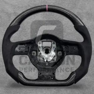 AUDI ALCANTARA CARBON FLAT BOTTOM STEERING WHEEL 2008-2013